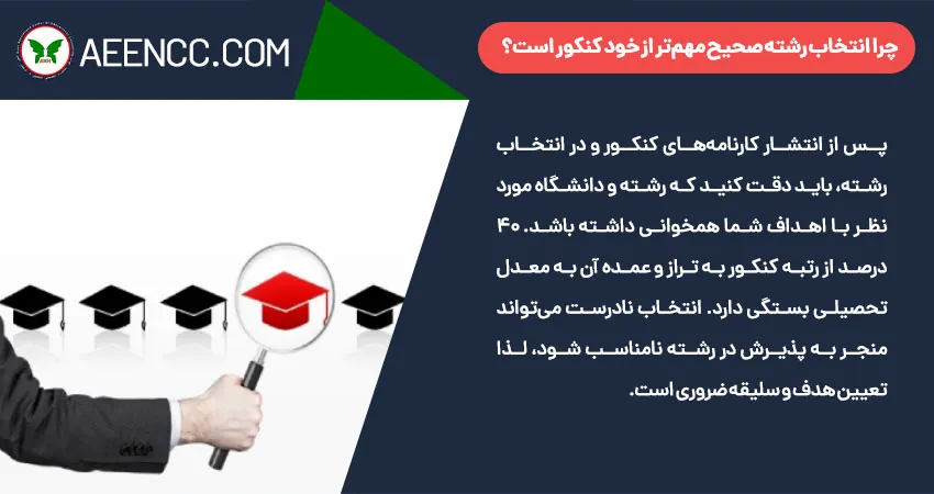 چرا انتخاب رشته صحیح مهم‌ تر از خود کنکور است؟