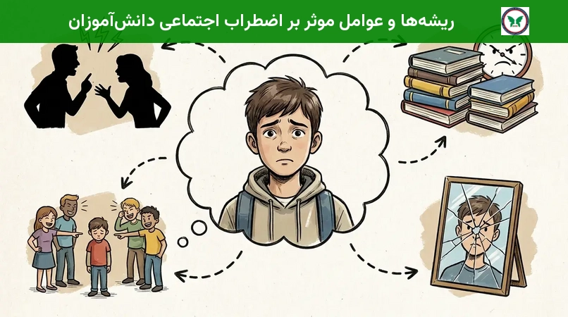 ریشه‌ها و عوامل موثر بر اضطراب اجتماعی دانش‌آموزان