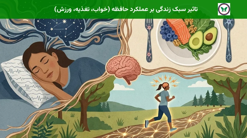 تاثیر سبک زندگی بر عملکرد حافظه (خواب، تغذیه، ورزش)